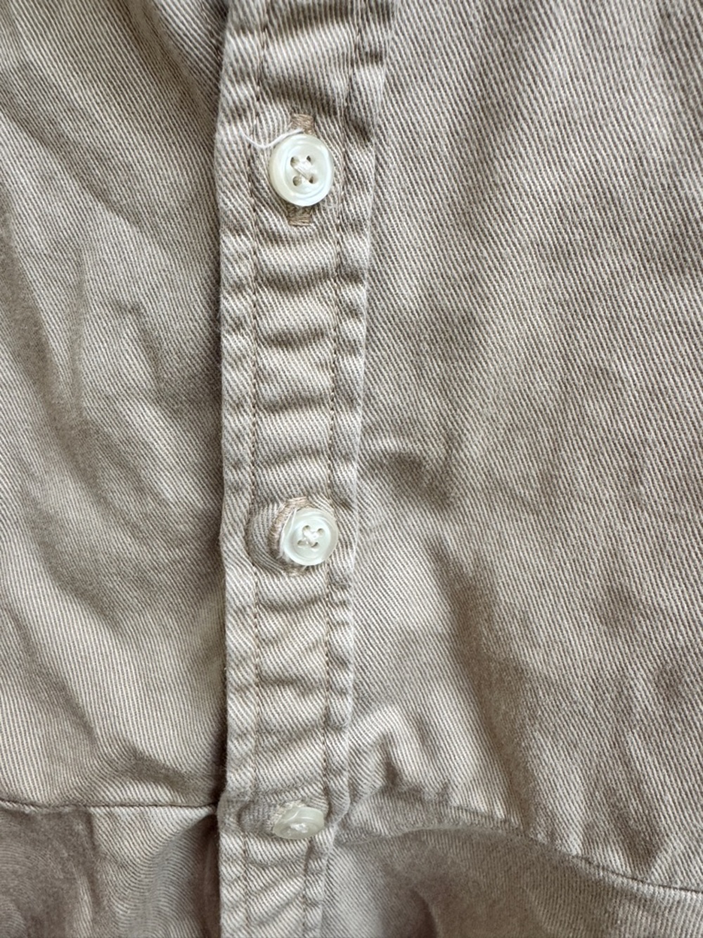 Polo Ralph Lauren Girls 4 4T Khaki Button-Front Long Sleeve Shirtdress - Picture 3 of 6